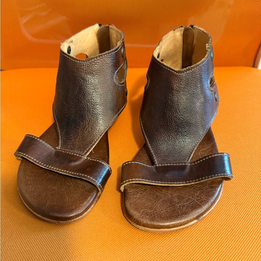 Bed Stu Women's Leather Soto Sandal In Tan 6.5 - look never worn